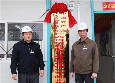 發(fā)揮戰(zhàn)斗堡壘作用！冶建又一個(gè)項(xiàng)目部黨支部揭牌