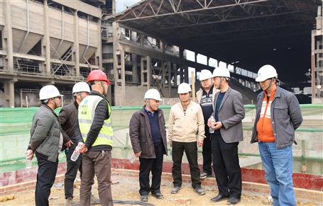 唐峰、何勇到魚峰水泥技改項目調(diào)研指導(dǎo)